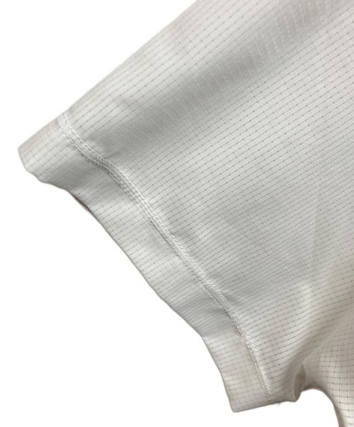 FUMITO GANRYU（フミトガンリュウ）FUMITO GANRYU (フミトガンリュウ) 22SS メッシュ切替Tシャツ ホワイト サイズ:2の古着・服飾アイテム