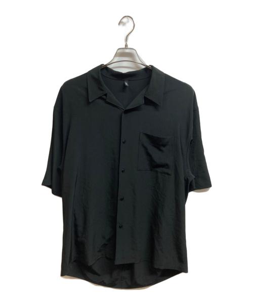 08sircus（ゼロエイトサーカス）08sircus (ゼロエイトサーカス) Back dolman split shirt S/S ブラック サイズ:5の古着・服飾アイテム