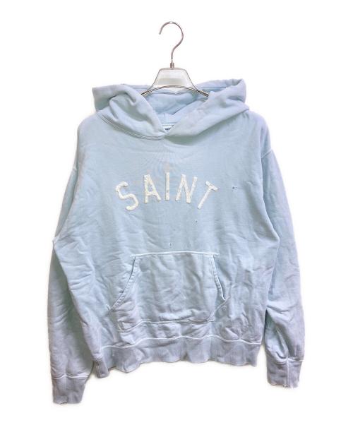 SAINT MICHAEL（セントマイケル）SAINT MICHAEL (セントマイケル) HOODIE/FELT スカイブルー サイズ:Lの古着・服飾アイテム