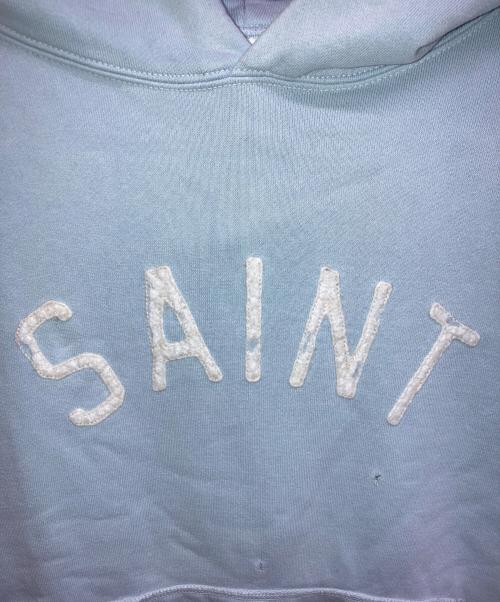 SAINT MICHAEL（セントマイケル）SAINT MICHAEL (セントマイケル) HOODIE/FELT スカイブルー サイズ:Lの古着・服飾アイテム