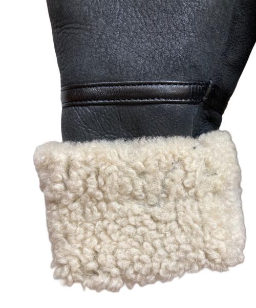 Denham（デンハム）Denham (デンハム) ムートンジャケット ブラック サイズ:EUMの古着・服飾アイテム