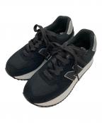 NEW BALANCEニューバランス）の古着「WL574ZNJ ローカットスニーカー」｜ブラック