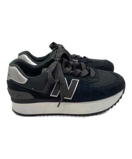 NEW BALANCE（ニューバランス）NEW BALANCE (ニューバランス) WL574ZNJ ローカットスニーカー ブラック サイズ:US8の古着・服飾アイテム