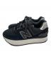 NEW BALANCE (ニューバランス) WL574ZNJ ローカットスニーカー ブラック サイズ:US8：9000円