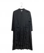 ear PAPILLONNERイアパピヨネ）の古着「シャツワンピース」｜ブラック