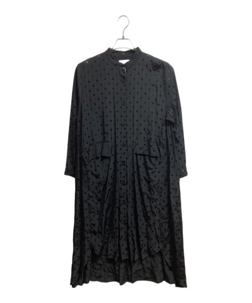 ear PAPILLONNER（イアパピヨネ）ear PAPILLONNER (イアパピヨネ) シャツワンピース ブラック サイズ:Free 未使用品の古着・服飾アイテム