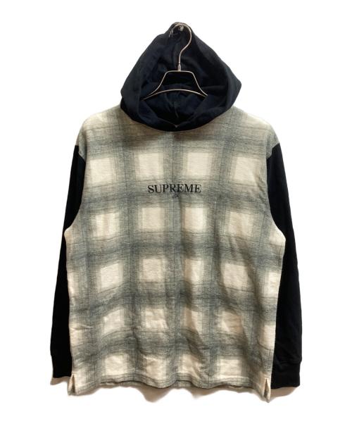 SUPREME（シュプリーム）SUPREME (シュプリーム) Shadow Plaid Hooded グレー サイズ:Mの古着・服飾アイテム