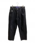 SEDAN ALL-PURPOSEセダンオールパーパス）の古着「Oval Logo Denim Pant」｜ブラック