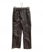 Needlesニードルズ）の古着「ジャガードパンツ」｜ブラック