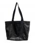 YOHJI YAMAMOTO (ヨウジヤマモト) シグネチャーロゴレザートートバッグ ブラック：20000円