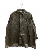 jiedaジエダ）の古着「LAMINATE OVER SHIRT」｜グレー
