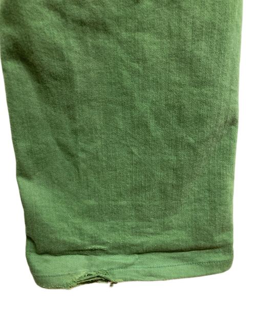 J.W.ANDERSON（ジェイダブリューアンダーソン）J.W.ANDERSON (ジェイダブリューアンダーソン) BOOTCUT JEANS グリーン サイズ:36の古着・服飾アイテム