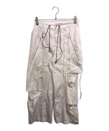 UNITED TOKYO（ユナイテッドトーキョー）の古着「ドローストリングカーゴパンツ」｜ホワイト