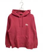 stussyステューシー）の古着「Basic Stussy Hoodie」｜レッド