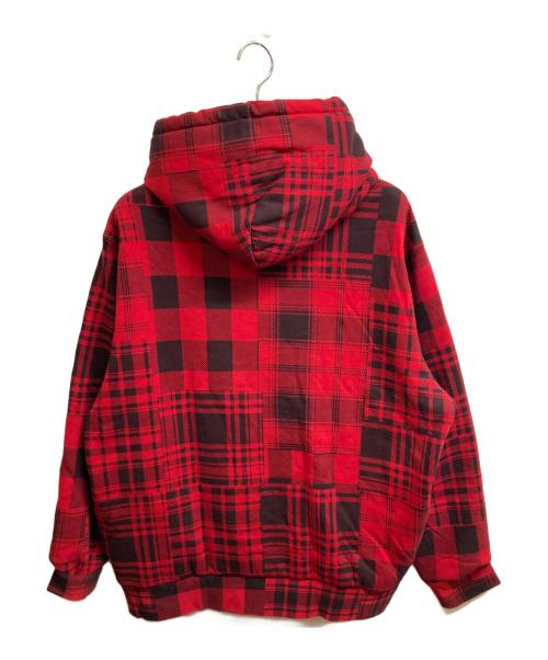 POLO RALPH LAUREN（ポロ・ラルフローレン）POLO RALPH LAUREN (ポロ・ラルフローレン) ポロベアパッチプルオーバーパーカー レッド×ブラック サイズ:XL 未使用品の古着・服飾アイテム