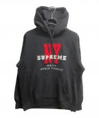 SUPREMEシュプリーム）の古着「NY hooded sweatshirt」｜ブラック