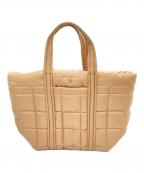 MICHAEL KORSマイケル・コース）の古着「キルティングハンドバッグ」｜ベージュ