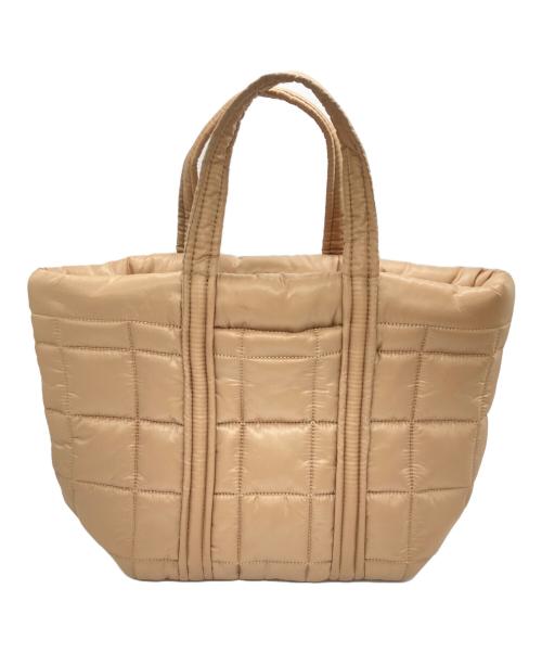 MICHAEL KORS（マイケル・コース）MICHAEL KORS (マイケル・コース) キルティングハンドバッグ ベージュの古着・服飾アイテム