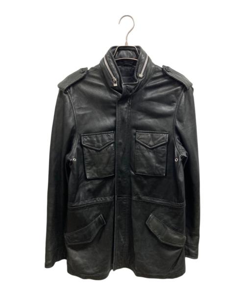 MALE&Co（メールアンドコー）MALE&CO (メールアンドコー) M-65レザージャケット ブラック サイズ:Lの古着・服飾アイテム