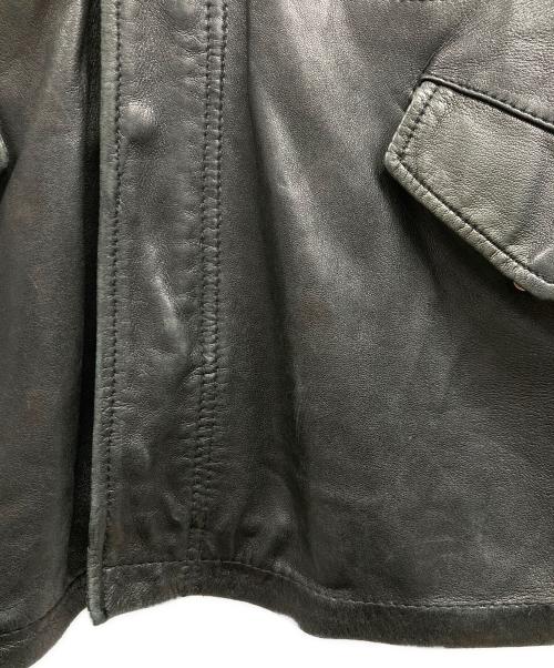 MALE&Co（メールアンドコー）MALE&CO (メールアンドコー) M-65レザージャケット ブラック サイズ:Lの古着・服飾アイテム