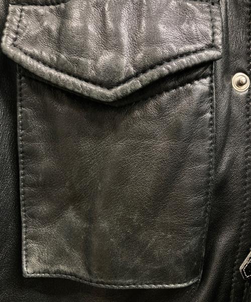 MALE&Co（メールアンドコー）MALE&CO (メールアンドコー) M-65レザージャケット ブラック サイズ:Lの古着・服飾アイテム