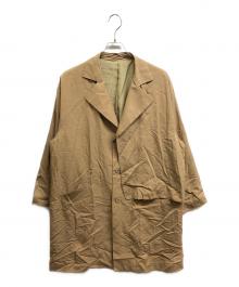 LANVIN en Bleu（ランバンオンブルー）の古着「フラップデザイン ロングコート」｜ベージュ