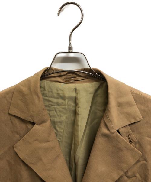 LANVIN en Bleu（ランバンオンブルー）LANVIN en Bleu (ランバンオンブルー) フラップデザイン ロングコート ベージュ サイズ:Freeの古着・服飾アイテム