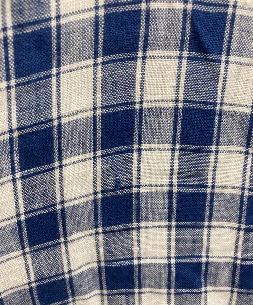 POLO RALPH LAUREN（ポロ・ラルフローレン）POLO RALPH LAUREN (ポロ・ラルフローレン) リネンシャツワンピース ブルーの古着・服飾アイテム