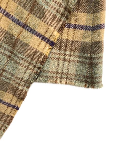 POLO RALPH LAUREN（ポロ・ラルフローレン）POLO RALPH LAUREN (ポロ・ラルフローレン) チェックラップスカート ブラウン サイズ:2の古着・服飾アイテム