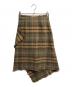 POLO RALPH LAUREN (ポロ・ラルフローレン) チェックラップスカート ブラウン サイズ:2：7000円