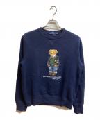 POLO RALPH LAURENポロ・ラルフローレン）の古着「ポロベアスウェット」｜ネイビー