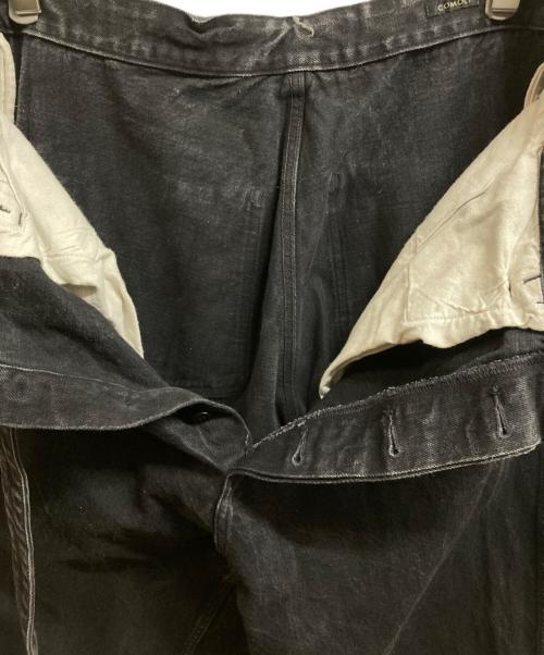 COMOLI（コモリ）COMOLI (コモリ) 20SS BELTED DENIM PANTS ブラック サイズ:3の古着・服飾アイテム
