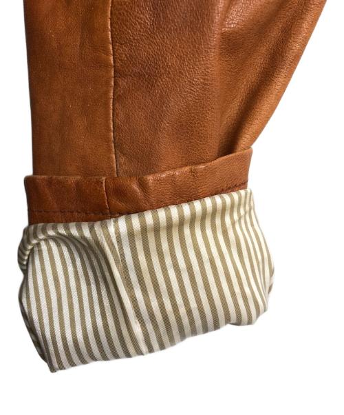 BANANA REPUBLIC（バナナリパブリック）BANANA REPUBLIC (バナナリパブリック) レザージャケット ブラウン サイズ:XSの古着・服飾アイテム