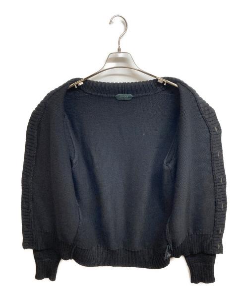 Zanone（ザノーネ）Zanone (ザノーネ) ウールカーディガン ブラック サイズ:46の古着・服飾アイテム