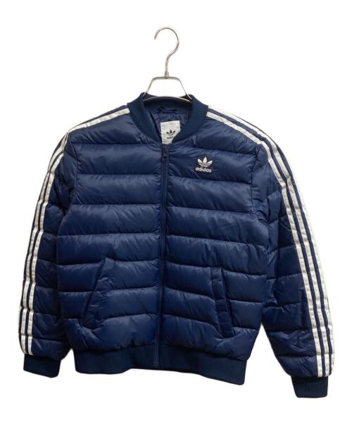adidas（アディダス）adidas (アディダス) スーパースタートラックダウンジャケット ネイビー サイズ:Mの古着・服飾アイテム