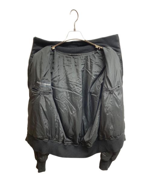 DOLCE & GABBANA（ドルチェ＆ガッバーナ）DOLCE & GABBANA (ドルチェ＆ガッバーナ) 中綿ナイロンジャケット ブラック サイズ:52の古着・服飾アイテム