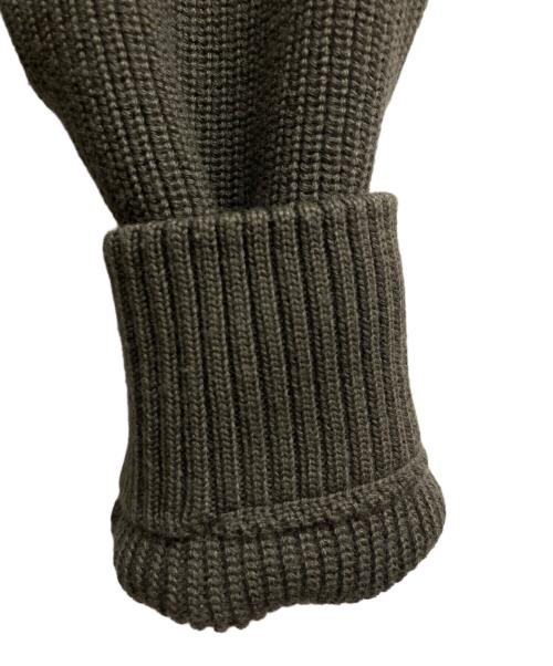 MONCLER（モンクレール）MONCLER (モンクレール) ニット切替ダウンジャケット カーキ サイズ:Mの古着・服飾アイテム