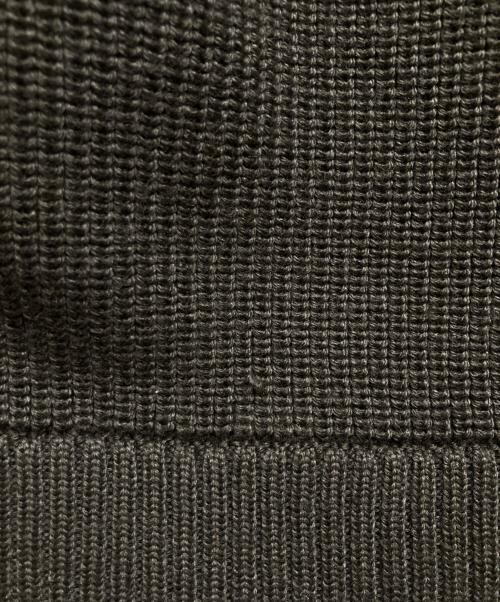 MONCLER（モンクレール）MONCLER (モンクレール) ニット切替ダウンジャケット カーキ サイズ:Mの古着・服飾アイテム