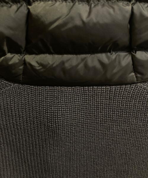 MONCLER（モンクレール）MONCLER (モンクレール) ニット切替ダウンジャケット カーキ サイズ:Mの古着・服飾アイテム