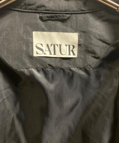 SATUR（セター）SATUR (セター) ナイロンジャケット ブラック サイズ:XLの古着・服飾アイテム