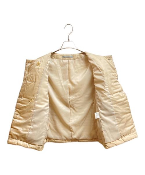 theory luxe（セオリーリュクス）theory luxe (セオリーリュクス) ノーカラーダウンジャケット ベージュ サイズ:38の古着・服飾アイテム