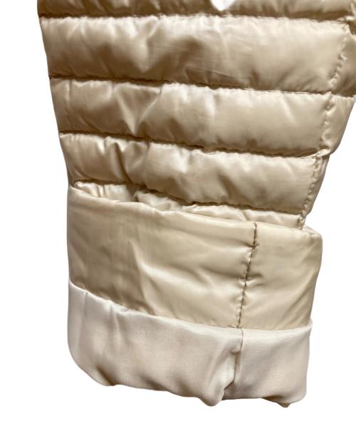 theory luxe（セオリーリュクス）theory luxe (セオリーリュクス) ノーカラーダウンジャケット ベージュ サイズ:38の古着・服飾アイテム