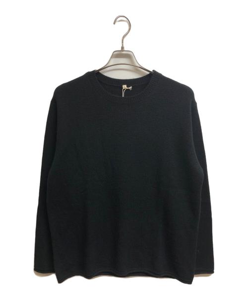 MUJI LABO（ムジラボ）MUJI Labo (ムジラボ) 自然の色を生かして染色したカシミヤクルーネックセーター ブラック サイズ:XLの古着・服飾アイテム