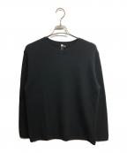 MUJI LABOムジラボ）の古着「自然の色を生かして染色したカシミヤクルーネックセーター」｜ブラック