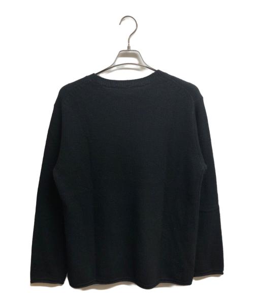 MUJI LABO（ムジラボ）MUJI Labo (ムジラボ) 自然の色を生かして染色したカシミヤクルーネックセーター ブラック サイズ:Lの古着・服飾アイテム