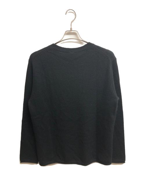 MUJI LABO（ムジラボ）MUJI LABO (ムジラボ) 自然の色を生かして染色したカシミヤクルーネックセーター ブラック サイズ:Mの古着・服飾アイテム
