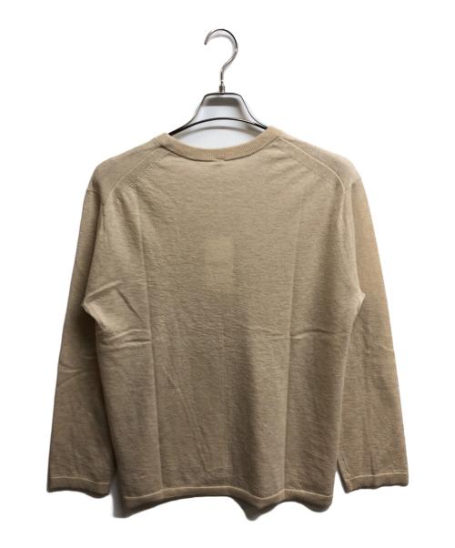 MUJI LABO（ムジラボ）MUJI Labo (ムジラボ) 自然のまんまの色カシミヤクルーネックセーター ベージュ サイズ:Lの古着・服飾アイテム