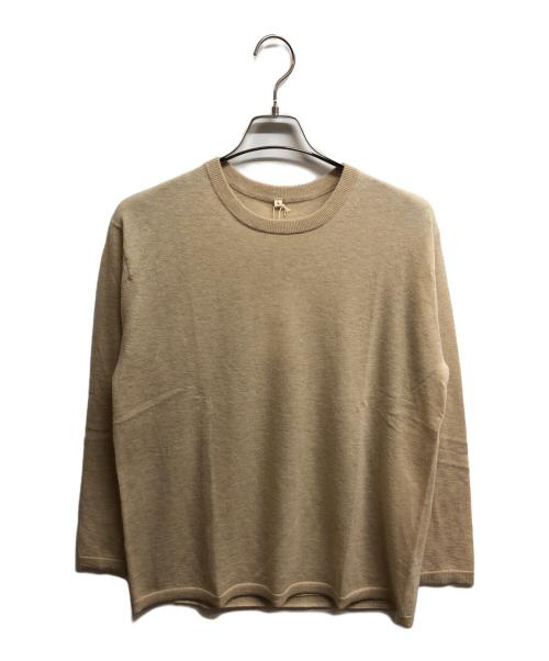 MUJI LABO（ムジラボ）MUJI LABO (ムジラボ) 自然のまんまの色カシミヤクルーネックセーター ベージュ サイズ:Lの古着・服飾アイテム