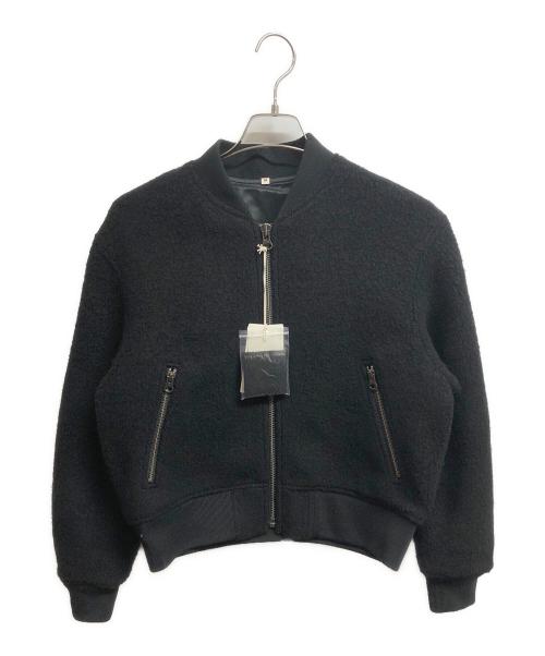 MUJI LABO（ムジラボ）MUJI Labo (ムジラボ) ウール混ナッピングショートブルゾン ブラック サイズ:Mの古着・服飾アイテム