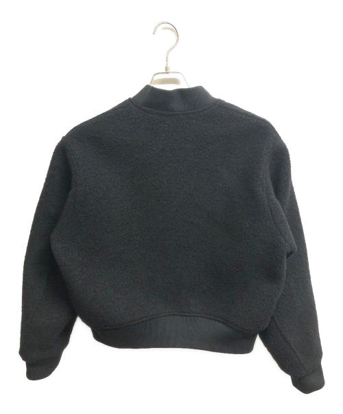 MUJI LABO（ムジラボ）MUJI Labo (ムジラボ) ウール混ナッピングショートブルゾン ブラック サイズ:Mの古着・服飾アイテム